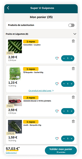Votre panier est prêt