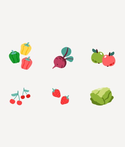 fruits et légumes de juin